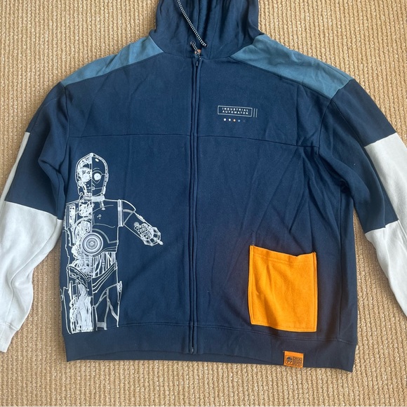 Disney Star Wars Droid Depod C-3PO Hoodie Astromech 3PO-Series Protocol SZ L - Picture 9 of 15
